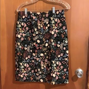 Floral pencil skirt